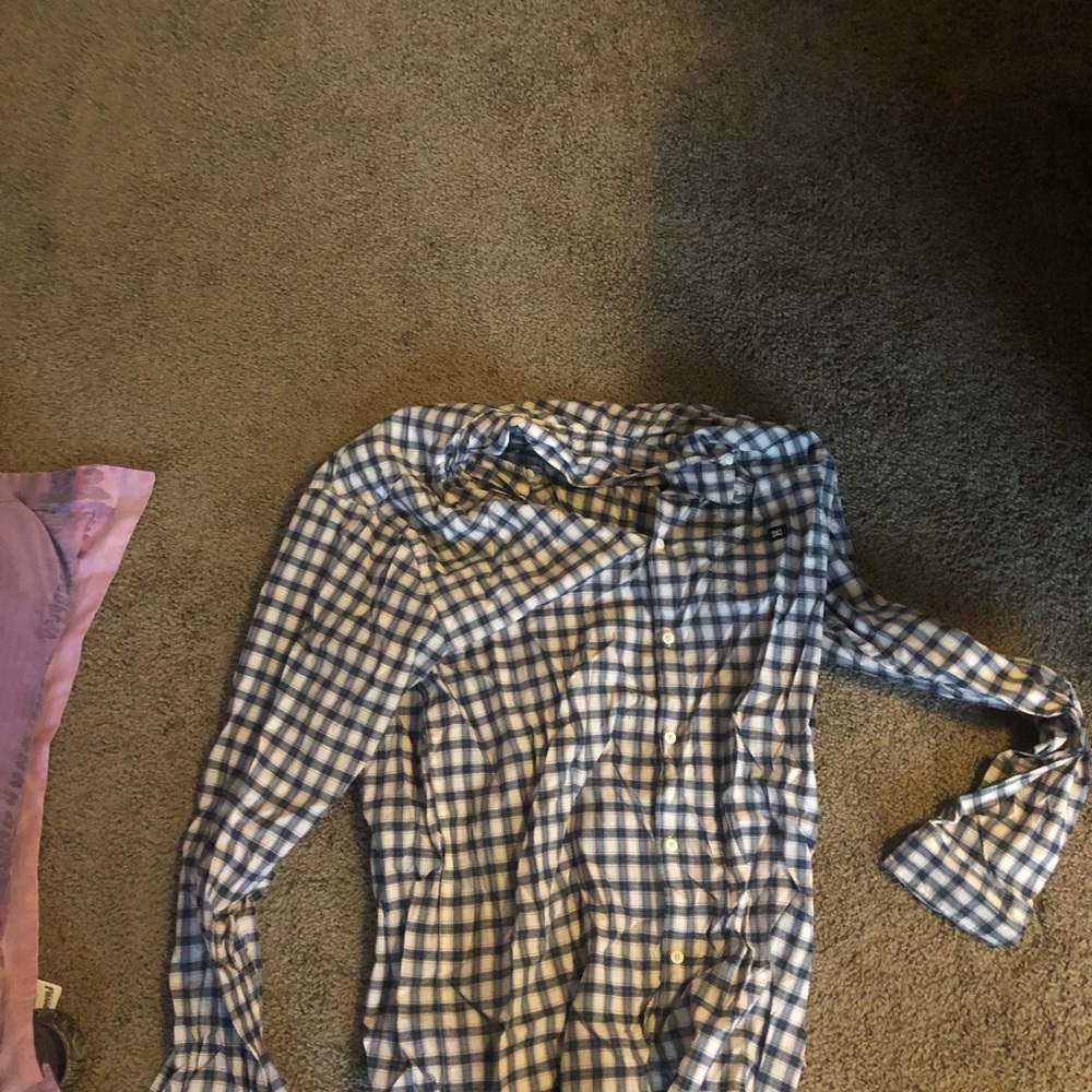 Checkered dress shirt size xl